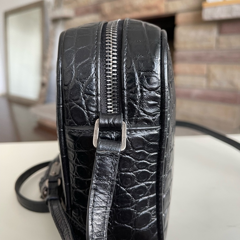 YSL Lou Croc-Embossed Camera Bag - Picture 3 of 16